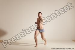 Underwear Martial art Man White Standing poses - ALL Athletic Short Brown Standing poses - simple Dynamic poses Academic