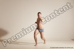 Underwear Martial art Man White Standing poses - ALL Athletic Short Brown Standing poses - simple Dynamic poses Academic