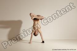 Underwear Gymnastic poses Man White Athletic Short Black Dancing Dynamic poses Academic