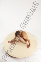 Nude Man White Sitting poses - simple Slim Short Brown Sitting poses - ALL Multi angles poses Realistic