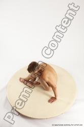 Nude Man White Sitting poses - simple Slim Short Brown Sitting poses - ALL Multi angles poses Realistic