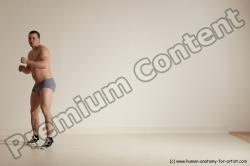 Underwear Martial art Man White Standing poses - ALL Athletic Short Brown Standing poses - simple Dynamic poses Academic