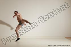 Underwear Martial art Man White Standing poses - ALL Athletic Short Brown Standing poses - simple Dynamic poses Academic