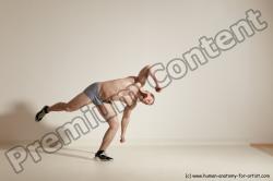 Underwear Martial art Man White Standing poses - ALL Athletic Short Brown Standing poses - simple Dynamic poses Academic