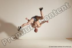 Underwear Martial art Man White Standing poses - ALL Athletic Short Brown Standing poses - simple Dynamic poses Academic