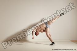 Underwear Martial art Man White Standing poses - ALL Athletic Short Brown Standing poses - simple Dynamic poses Academic