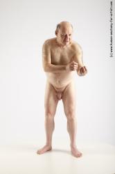 and more Nude Man White Standing poses - ALL Chubby Bald Grey Standing poses - simple Realistic