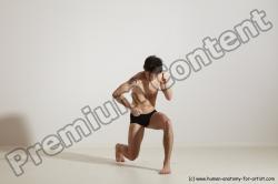 Underwear Martial art Man White Standing poses - ALL Slim Short Brown Standing poses - simple Dynamic poses Academic