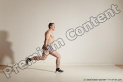 Underwear Martial art Man White Standing poses - ALL Slim Short Brown Standing poses - simple Dynamic poses Academic