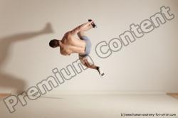 Underwear Martial art Man White Standing poses - ALL Slim Short Brown Standing poses - simple Dynamic poses Academic