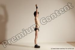 Underwear Gymnastic poses Man White Athletic Short Black Dancing Dynamic poses Academic