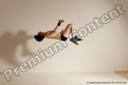 Underwear Gymnastic poses Man White Athletic Short Black Dancing Dynamic poses Academic