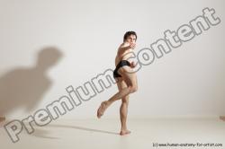 Underwear Martial art Man White Standing poses - ALL Slim Short Brown Standing poses - simple Dynamic poses Academic