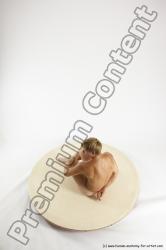 Nude Man White Sitting poses - simple Athletic Short Brown Sitting poses - ALL Multi angles poses Realistic