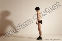 Underwear Gymnastic poses Man White Athletic Short Black Dancing Dynamic poses Academic