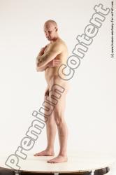 Man White Standing poses - ALL Slim Bald Standing poses - simple Multi angles poses Academic