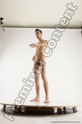 Nude Man White Standing poses - ALL Athletic Short Brown Standing poses - simple Multi angles poses Realistic