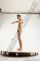 Nude Man White Standing poses - ALL Athletic Short Brown Standing poses - simple Multi angles poses Realistic