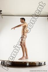 Nude Man White Standing poses - ALL Athletic Short Brown Standing poses - simple Multi angles poses Realistic