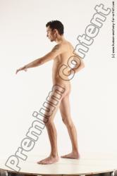 Nude Man White Standing poses - ALL Athletic Short Brown Standing poses - simple Multi angles poses Realistic