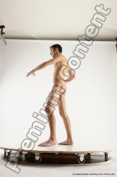 Nude Man White Standing poses - ALL Athletic Short Brown Standing poses - simple Multi angles poses Realistic