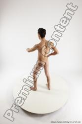 Nude Man White Standing poses - ALL Athletic Short Brown Standing poses - simple Multi angles poses Realistic