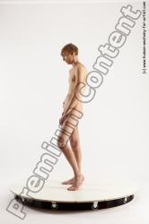 Nude Man White Standing poses - ALL Underweight Medium Brown Standing poses - simple Multi angles poses Realistic