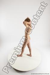 Nude Man White Standing poses - ALL Underweight Medium Brown Standing poses - simple Multi angles poses Realistic