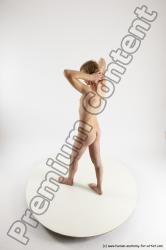 Nude Man White Standing poses - ALL Underweight Medium Brown Standing poses - simple Multi angles poses Realistic