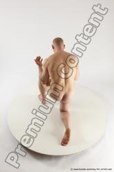 Nude Man White Kneeling poses - ALL Slim Bald Kneeling poses - on one knee Multi angles poses Realistic