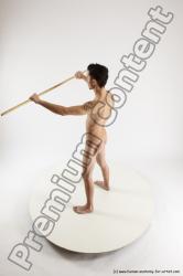 Nude Fighting with sword Man White Standing poses - ALL Athletic Short Brown Standing poses - simple Multi angles poses Realistic