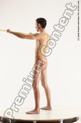 Nude Fighting with sword Man White Standing poses - ALL Athletic Short Brown Standing poses - simple Multi angles poses Realistic