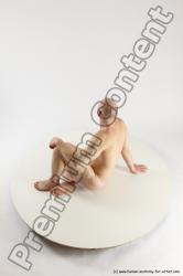 Nude Man White Sitting poses - simple Slim Bald Sitting poses - ALL Multi angles poses Realistic