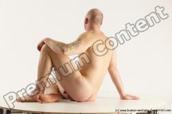 Nude Man White Sitting poses - simple Slim Bald Sitting poses - ALL Multi angles poses Realistic