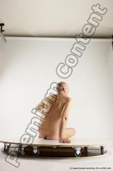 Nude Man White Sitting poses - simple Slim Bald Sitting poses - ALL Multi angles poses Realistic