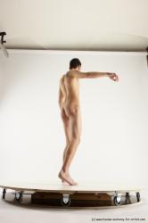 Nude Man White Standing poses - ALL Athletic Short Brown Standing poses - simple Multi angles poses Realistic