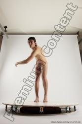 Nude Man White Standing poses - ALL Slim Short Brown Standing poses - simple Multi angles poses Realistic