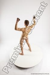 Nude Fighting Man White Standing poses - ALL Slim Short Brown Standing poses - simple Multi angles poses Realistic