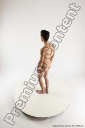 Nude Man White Standing poses - ALL Athletic Short Brown Standing poses - simple Multi angles poses Realistic