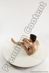 Nude Man White Sitting poses - simple Athletic Short Brown Sitting poses - ALL Multi angles poses Realistic