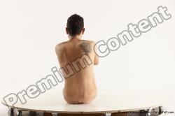 Nude Man White Sitting poses - simple Athletic Short Brown Sitting poses - ALL Multi angles poses Realistic