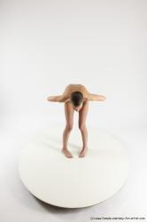 Nude White Standing poses - ALL Slim Bald Standing poses - bend over Multi angles poses Realistic