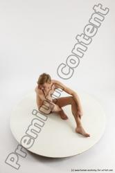 Nude Man White Sitting poses - simple Underweight Medium Brown Sitting poses - ALL Multi angles poses Realistic