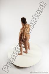 Nude Woman - Man White Standing poses - ALL Slim Short Brown Standing poses - simple Multi angles poses Realistic