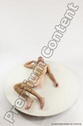 Nude Man White Laying poses - ALL Athletic Short Brown Laying poses - on back Multi angles poses Realistic