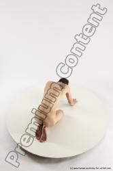 Nude Man White Athletic Short Brown Sitting poses - ALL Sitting poses - on knees Multi angles poses Realistic