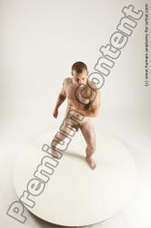 Nude Man White Sitting poses - simple Slim Short Brown Sitting poses - ALL Multi angles poses Realistic