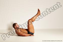 Underwear Gymnastic poses White Laying poses - ALL Muscular Short Brown Laying poses - on back Dynamic poses Academic