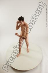Nude Man White Standing poses - ALL Slim Short Black Standing poses - simple Multi angles poses Realistic