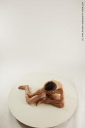 Nude Man White Sitting poses - simple Slim Short Brown Sitting poses - ALL Multi angles poses Realistic